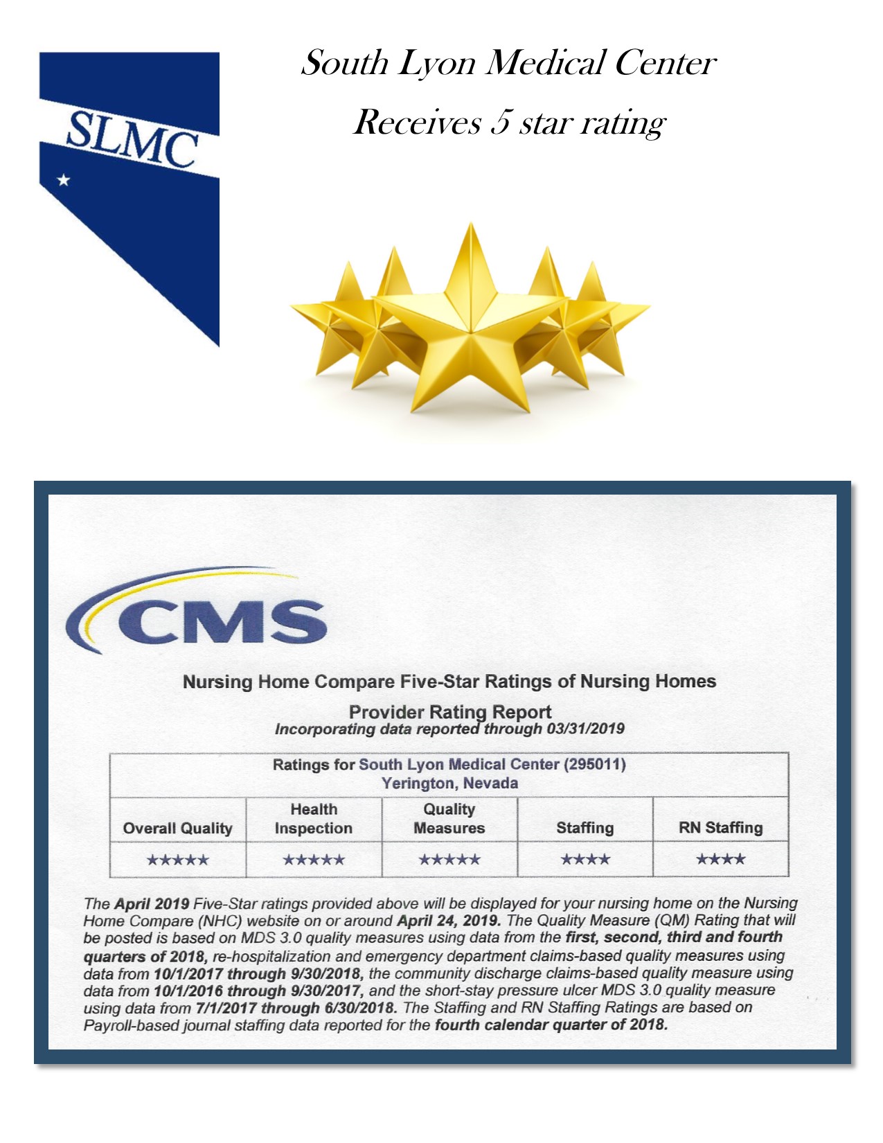 CMS 5 STAR RATING